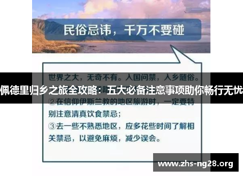 佩德里归乡之旅全攻略：五大必备注意事项助你畅行无忧